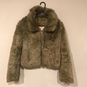 Faux fur jacket